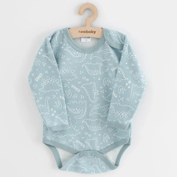 Niemowlęce body z dinozaurem New Baby Classic II, miętowe