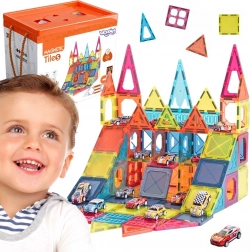 Woopie magnetyczne klocki 7,5 cm – parking 112 elementów