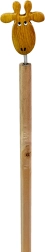 Drewniany ołówek z głową żyrafy