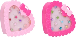 Pierścionki w pudełku – zestaw 12 szt. (pudełko 13 cm)
