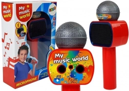 Dziecięcy bezprzewodowy mikrofon karaoke Bluetooth czerwony