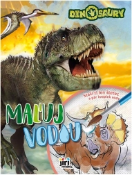 Maxi maluj wodą Dinozaury – magiczne wodne kolorowanki
