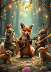 Puzzle Leśny koncert 300 elementów BLUEBIRD