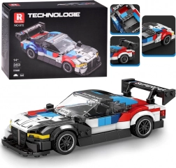 Techniczna zabawka konstrukcyjna wyścigowe superauto ze skrzydłem 363 elementy