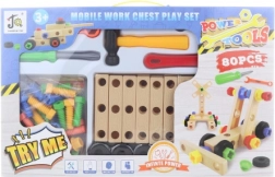 Zestaw konstrukcyjny do wkręcania dla dzieci – 80 elementów