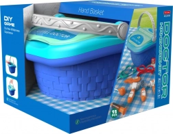 Zestaw do zabawy lekarski koszyk dla dzieci (15 elementów)