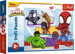 Puzzle 30 elementów – odważny Spidey – MARVEL – Trefl