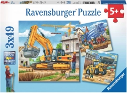 Puzzle duże maszyny budowlane Ravensburger