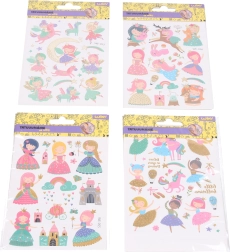 Tymczasowe tatuaże dla dzieci 10,5 × 15 cm – motywy dziewczęce