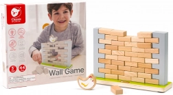 Drewniana gra zręcznościowa przewrócona kura CLASSIC WORLD, 44 elementy