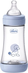 Chicco antykolkowa butelka dla niemowląt Perfect5 240 ml ze smoczkiem Physio, średni przepływ 2m+