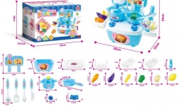 Niebieska mini kuchnia