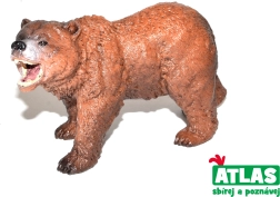 Figurka niedźwiedzia grizzly – ręcznie malowana