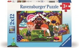 Ravensburger puzzle Magiczny świat bajek 2×12 elementów
