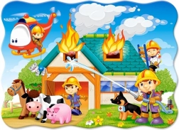 Puzzle Straż Pożarna w akcji 30 elementów