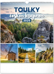 Kalendarz ścienny Wędrówki po czeskim krajobrazie 2025, 30 × 34 cm