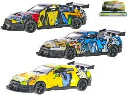 Metalowy sportowy model auta 1:36 z napędem typu pull-back