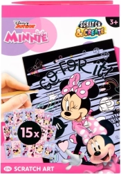 Zdrapywana książka DISNEY MINNIE A5 – kreatywny zestaw 15 obrazków