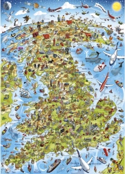 GIBSONS Puzzle Najlepsze z Brytanii 1000 elementów