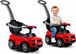 Dziecięcy jeździk z drążkiem do prowadzenia SPORT CAR czerwony