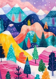 Puzzle Zimowa paleta 1000 elementów