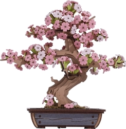 drewniana układanka 3D bonsai sakura