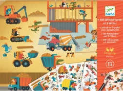 Zestaw z kalkomaniami Samochody Djeco