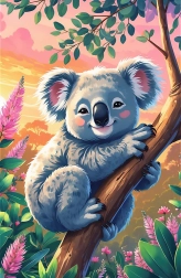 Puzzle Treflíci: Koala 54 elementów