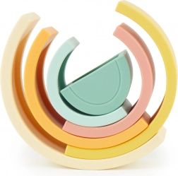 Silikonowa składana tęcza BIECO Tropical Vibes, 6 elementów