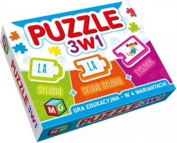 Edukacyjna gra Puzzle 3 w 1