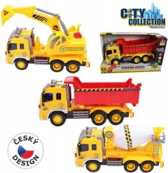 Auto budowlane City Collection na baterie z dźwiękiem i światłem