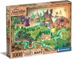 Puzzle 1000 kawałków - Śnieżka Story Maps od Clementoni