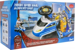 Interaktywny jeździk-pociąg policyjny dla dzieci 3+