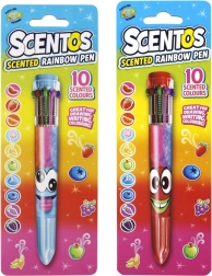 Wielokolorowy pachnący długopis SCENTOS tęczowy