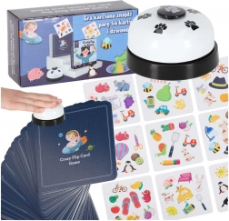 Gra w pary Crazy Flip – 54 karty i dzwonek