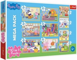 Puzzle 10w1 Świnka Peppa