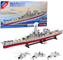 Klocki konstrukcyjne – duży wojskowy lotniskowiec 3216 elementów