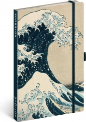 Notes NOTIQUE Katsushika Hokusai 13 × 21 cm, w kropki