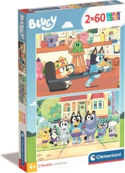 Puzzle Bluey 2×60 elementów CLEMENTONI