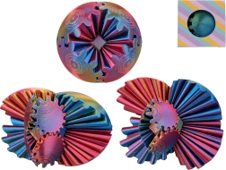 Antystresowa łamigłówka transformująca z druku 3D 3 w 1, 6 cm – 1 sztuka