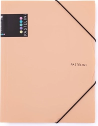 Teczka z gumką A4 brzoskwiniowa PASTELINI