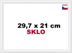 Biała rama plastikowa 29,7×21 cm A4