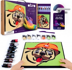 Okto malowanie masą według numerów – buldożek 29 × 29 cm