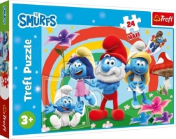 Puzzle 24 maxi – smerfny dzień – The Smurfs