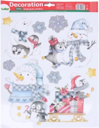 Świąteczna dekoracja okienna 41 × 29 cm