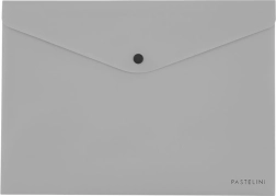 Koperta z guzikiem szara na format A5