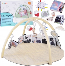 Edukacyjna mata do zabawy z pałąkami i zawieszkami