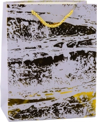 Elegancka torba upominkowa ze złotym zdobieniem 23 x 18 x 10 cm