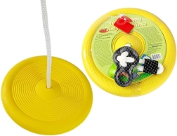 Ogrodowa okrągła huśtawka dla dzieci żółta