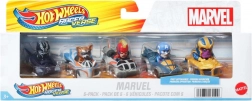 Hot Wheels RacerVerse Marvel – pięciopak metalowych autek